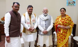 Rajasthan CM and Deputy CMs call on PM Modi