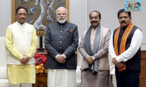 Chhattisgarh CM and Deputy CMs meet PM Modi