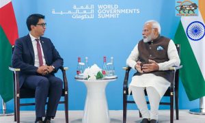 PM Modi meets President of Republic of Madagascar on the sidelines of the World Governments Summit in Dubai 2024