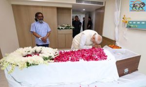 PM Modi visits Sir Ganga Ram Hospital to pay homage to Shri Shibu Soren Ji